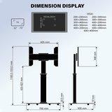 XTRARM Proton 100 Pie-TV Negro: Elegancia y Funcionalidad en un Soporte Versátil