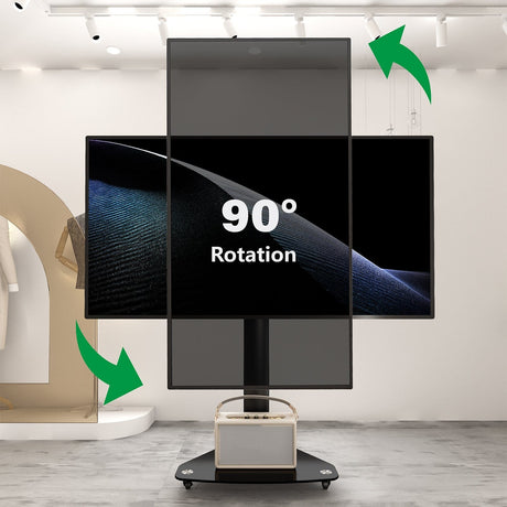 XTRARM Proton 100 Pie-TV Negro: Elegancia y Funcionalidad en un Soporte Versátil