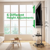 XTRARM Proton 300 Pie-TV Aluminio: Soporte Móvil para Televisor de 32" a 75"