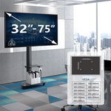 XTRARM Soporte para TV Proton 300 Pie-TV Negro: Elegancia y funcionalidad en un solo mueble.