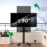 XTRARM Soporte Móvil para Televisión Proton 500 Pie-TV Negro: Funcionalidad y Estilo inigualables