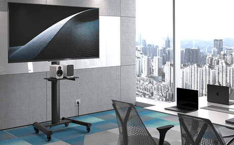 XTRARM Soporte Móvil para Televisión Proton 500 Pie-TV Negro: Funcionalidad y Estilo inigualables