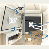 DQ Wall-Support Rotate XL 108,5 cm Giratorio - Soporte TV de pared Blanco