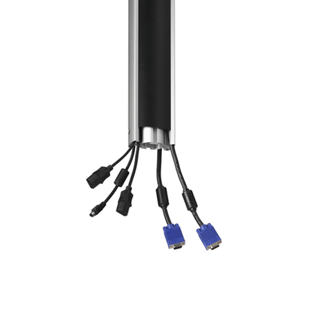 Vogel's Professional SET C 0864 80 cm - Soporte TV de Techo Negro