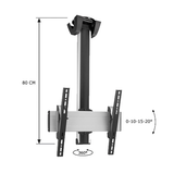 Vogel's Professional SET CT 0864 80 cm 360° Giratorio - Soporte TV de Techo Gris/Negro