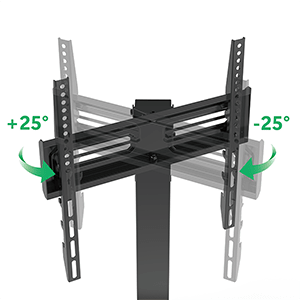 XTRARM TS1020 - Soporte TV negro de mesa