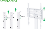 XTRARM TS1025 - Soporte TV roble blanco de mesa