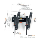 Vogel's TVM 3215 PETIT SUPPORT MURAL INCLINABLE
