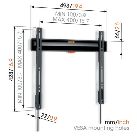 Vogel's TVM 3405 SUPPORT MURAL FIXE MOYEN