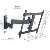 Vogel's TVM 3445 FULL MOTION+ M SUPPORT MURAL Noir