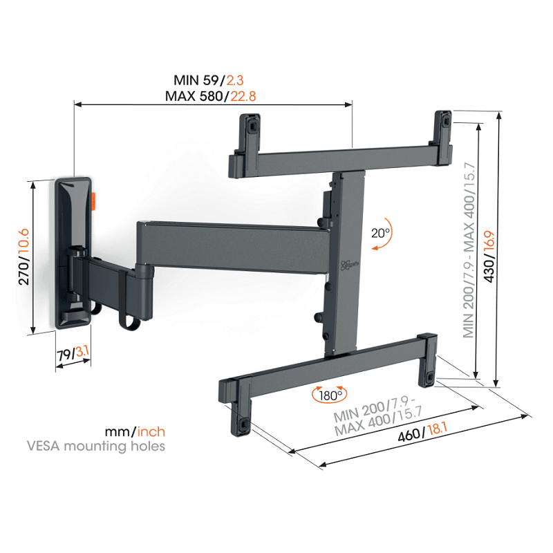 Vogel's TVM 3465 FULL MOTION+ M MOUNT OLED