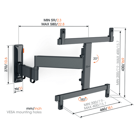 Vogel's TVM 3465 FULL MOTION+ M MOUNT OLED
