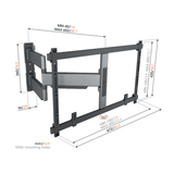 Vogel's TVM 5645 Draaibare meuble tv 40 -77 pouces platinegrijs