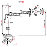 DQ Wall-Support WM D13 - Soporte de monitor Negro