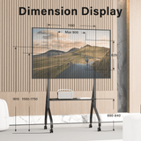 XTRARM Aura XTR-FS5150 – Support TV sur pied mobile 42"-110" Noir